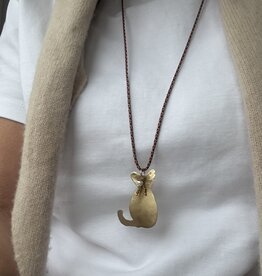 MIEQ Ketting poesje mauw