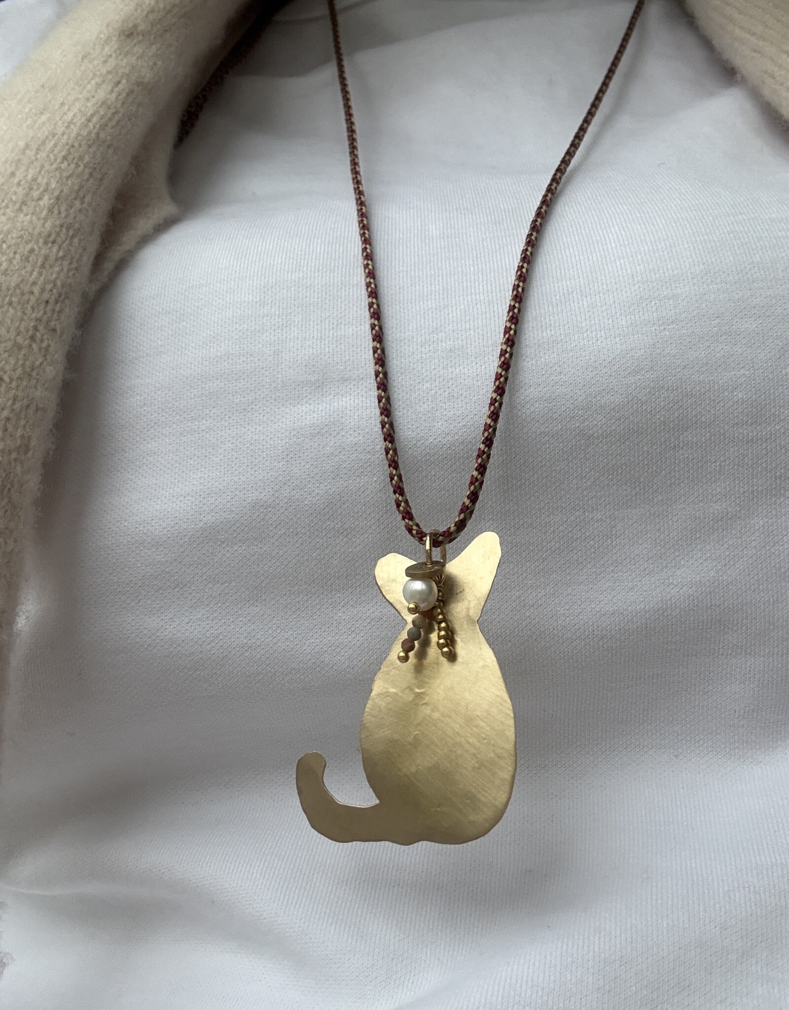 MIEQ Ketting poesje mauw