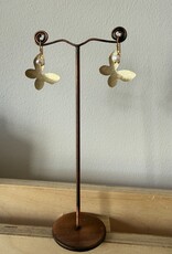 MIEQ Oorbellen vlinder met parel