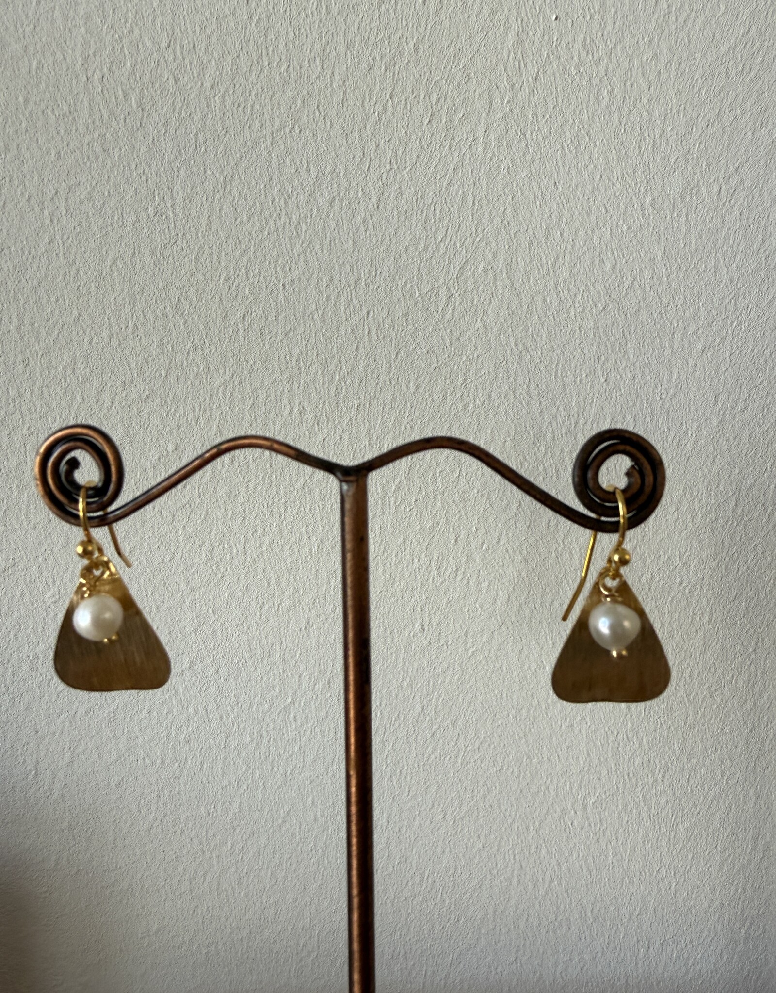 MIEQ Oorbellen druppel met parel