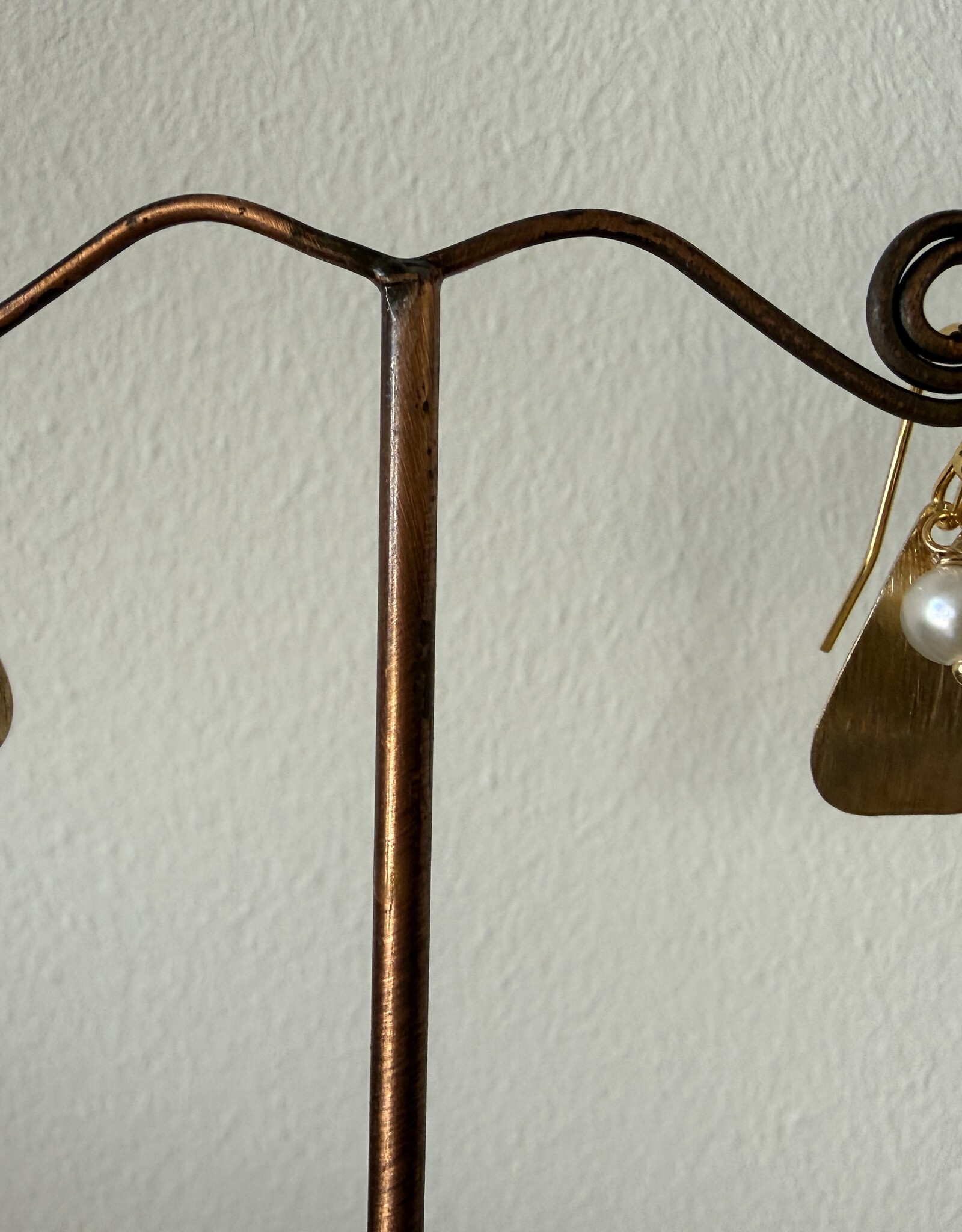 MIEQ Oorbellen druppel met parel