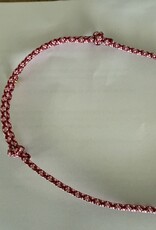 MIEQ Ketting vis aan rood/roze draad