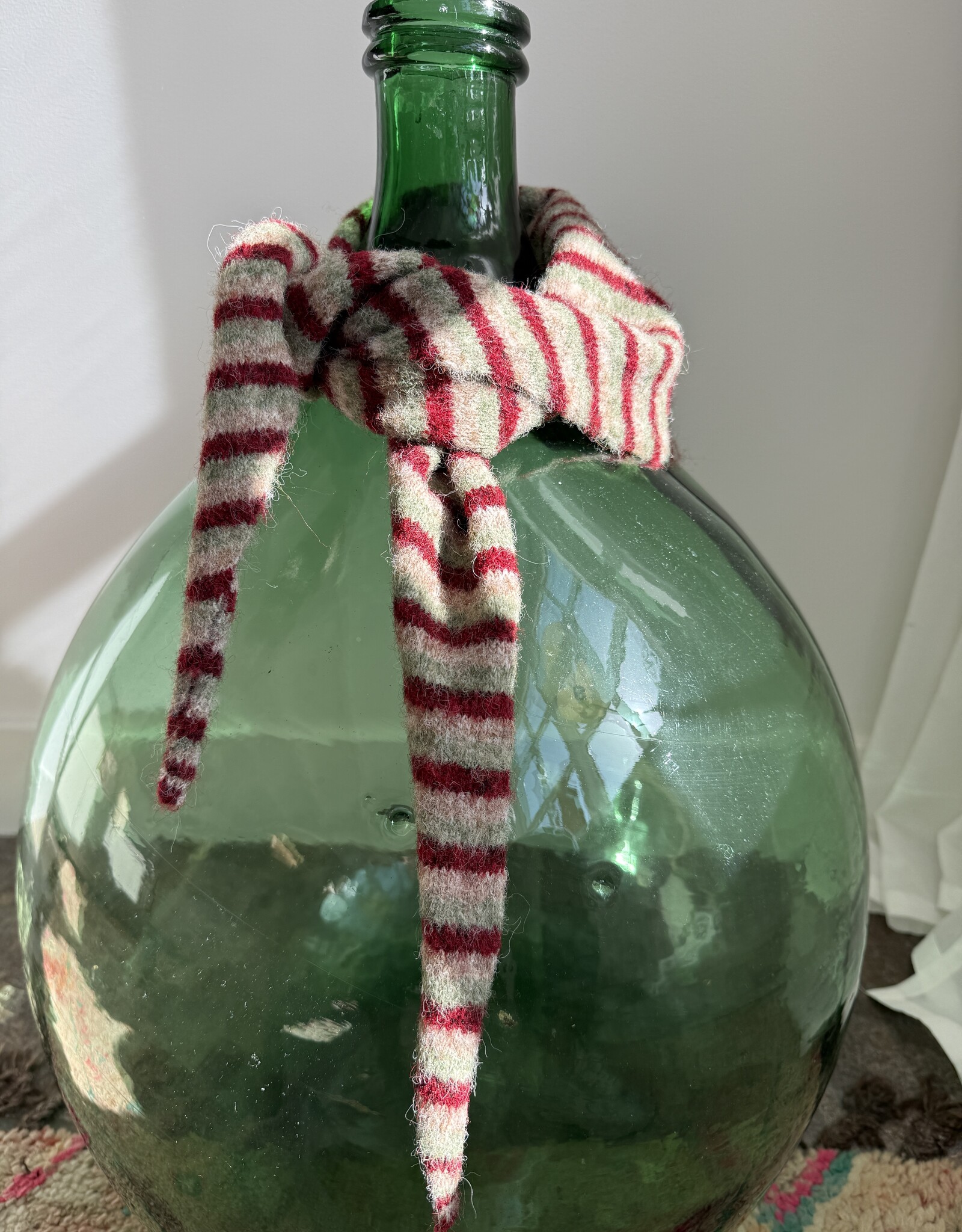 MIEQ Triangel sjaaltje MIEQ rood, groen, beige