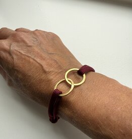 MIEQ Infinity bracelet pomegranate