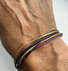 MIEQ winters rood/blauw/goud
