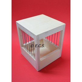 Lattice-Wood Nest Box Small