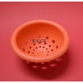 Nestkom Kunststoff orange oder weiß 9cm