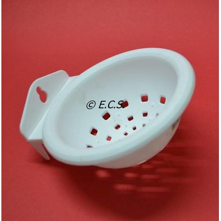 nestkom 9cm Durchmesser 8 cm mit Aufhängeöse und Haken für den Streifen hängen.