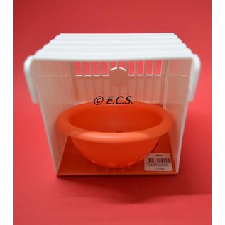 Voorhangnest Kunststof Met Los Nest Wit/Rood