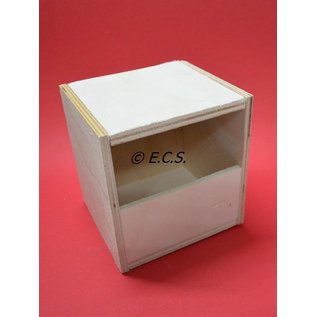 Nest box Wood tropics 1/3 open top hinged.