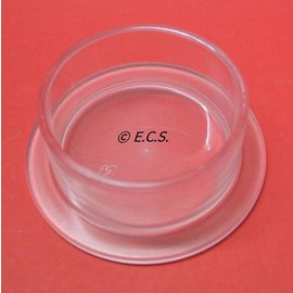 Round Tray With Feet Transparent