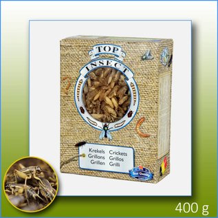 Top insect DIEPVRIES ALLEEN IN DE WINKEL VERKRIJGBAAR!!!!!!! Top Insect Krekels 400 gram