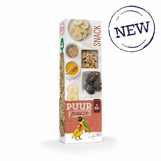 PUUR Pause Seed sticks Agapornis with tropical honey and date