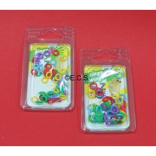 color rings flexible assorted 50pcs 4.5 or 6.0mm