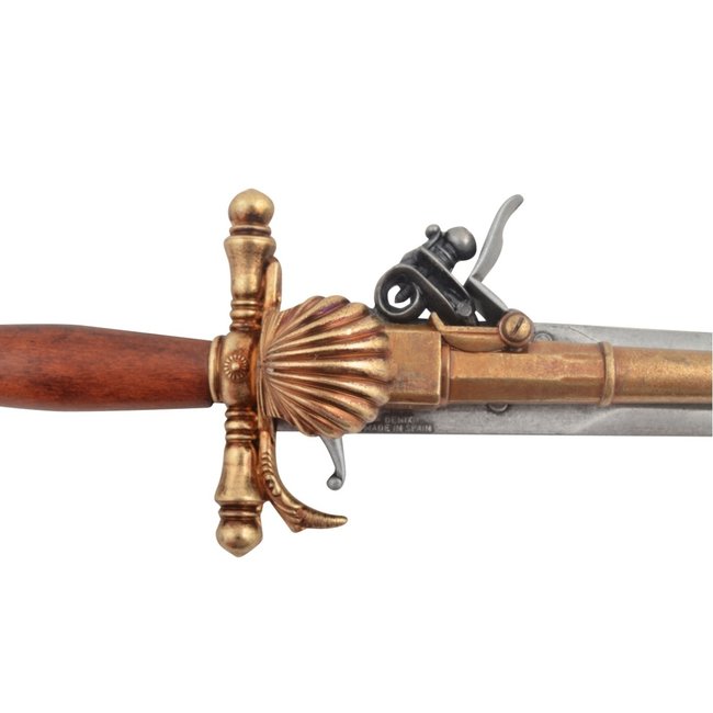 Denix Steenslag pistool met mes Assasins Creed 4