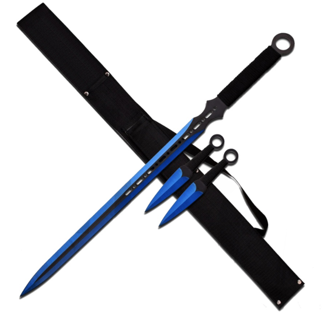 Snake Eye Ninja Sword - Kunai  Blauw