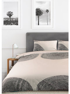 Nightlife Dekbedovertrek Cirkel Pattern Taupe