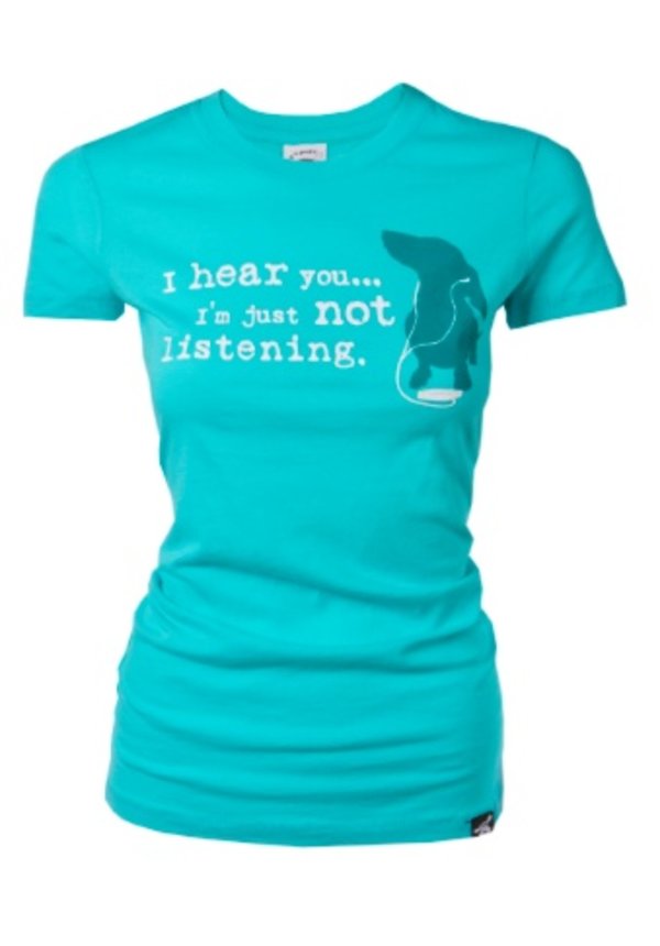 Dog is Good! Vrouwenmodel T-shirt 'Not Listening'