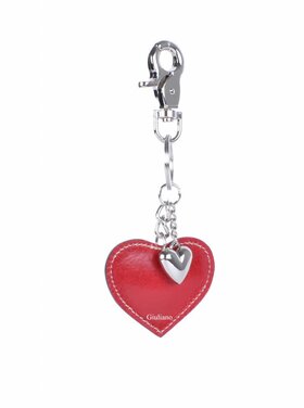 Leather keyring | Heart | Smooth leather