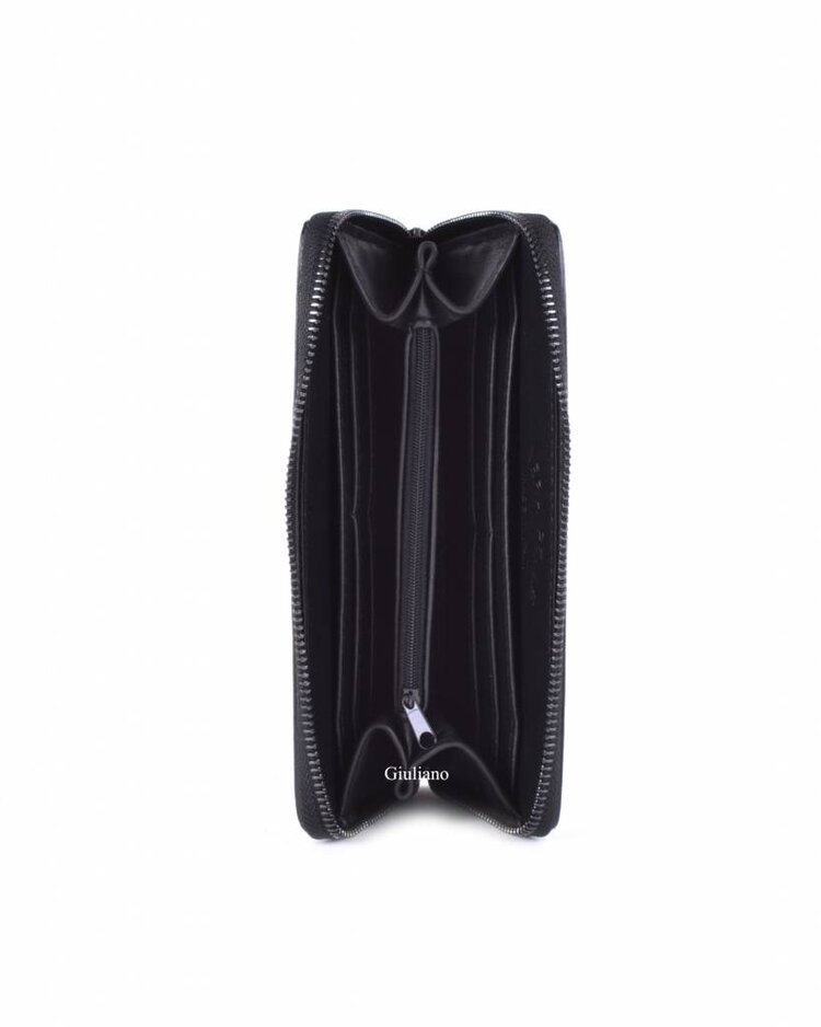 Lederen portemonnee | Reliëf