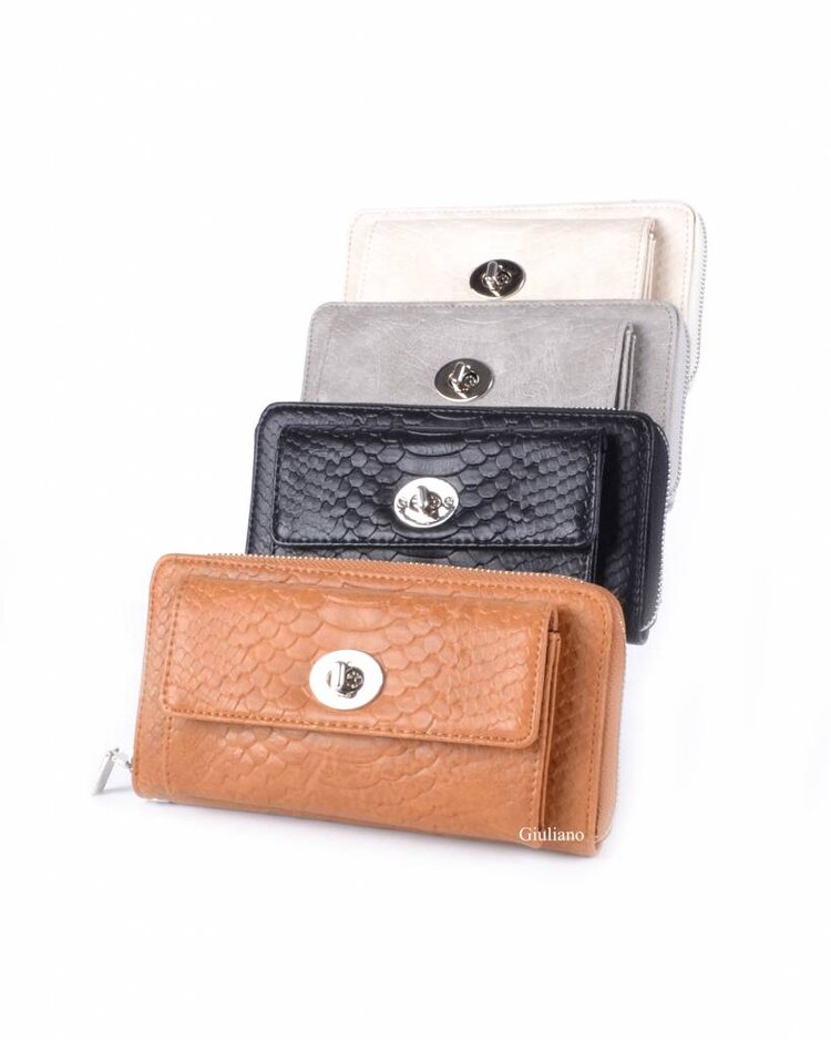 Artificial leather wallet | Croco