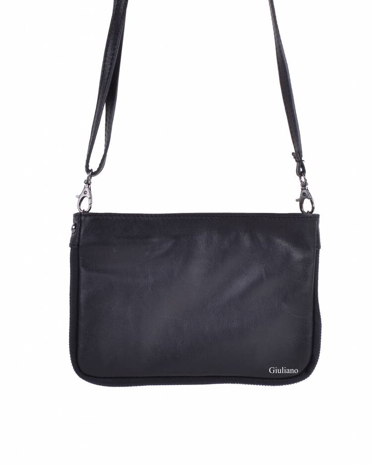 Leather shoulderbag | Clutch