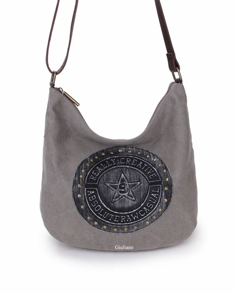 Canvas-Schultertasche | Raw Casual