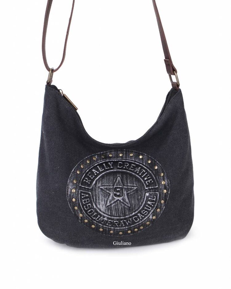 Canvas-Schultertasche | Raw Casual