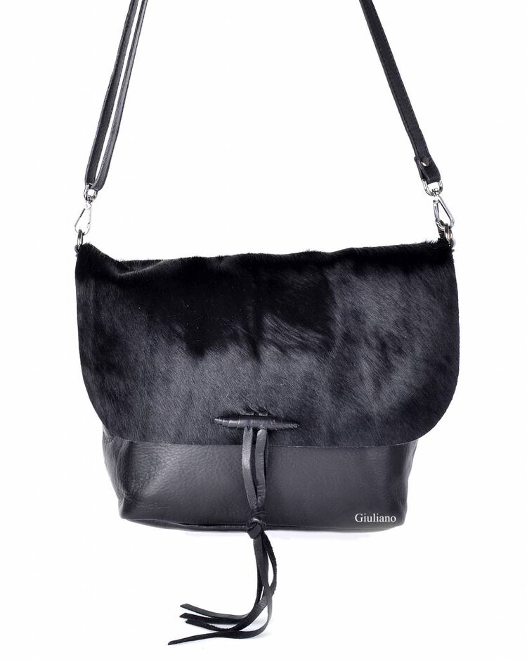 Leather shoulderbag | Cowhide | Plain