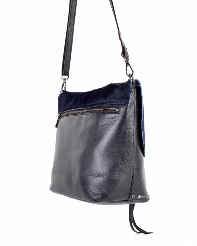 Leather shoulderbag | Cowhide | Plain
