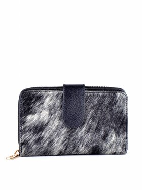 Lederen portemonnee | Vacht | Zwart-Wit
