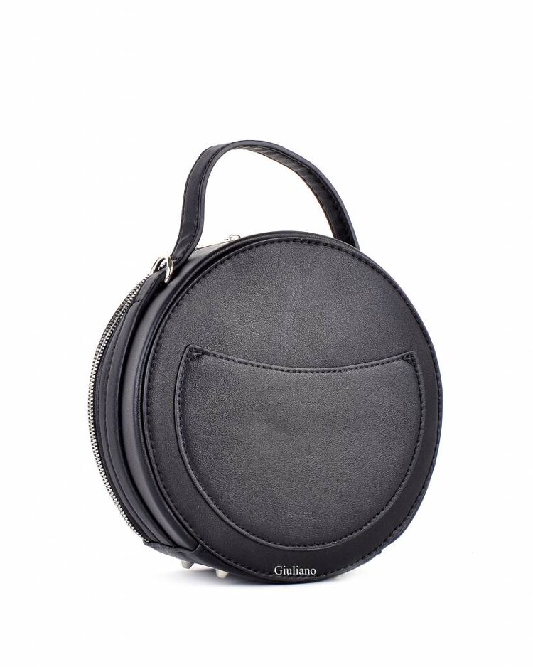Artificial leather handbag | Round | Tartan | David Jones
