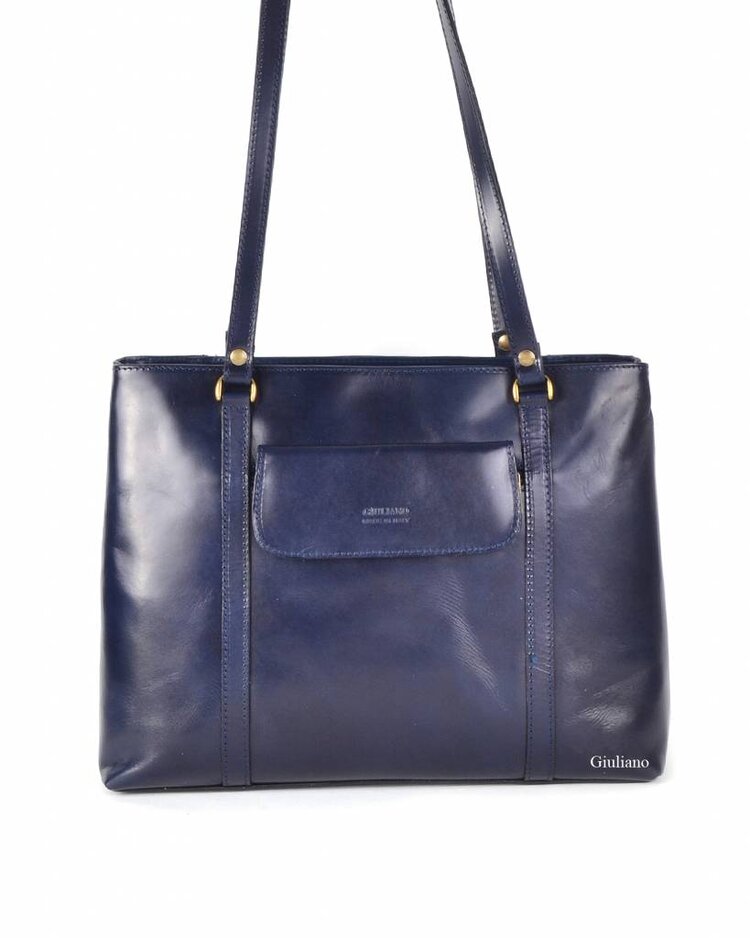 Leder-Handtasche | Langer Henkel | 552287