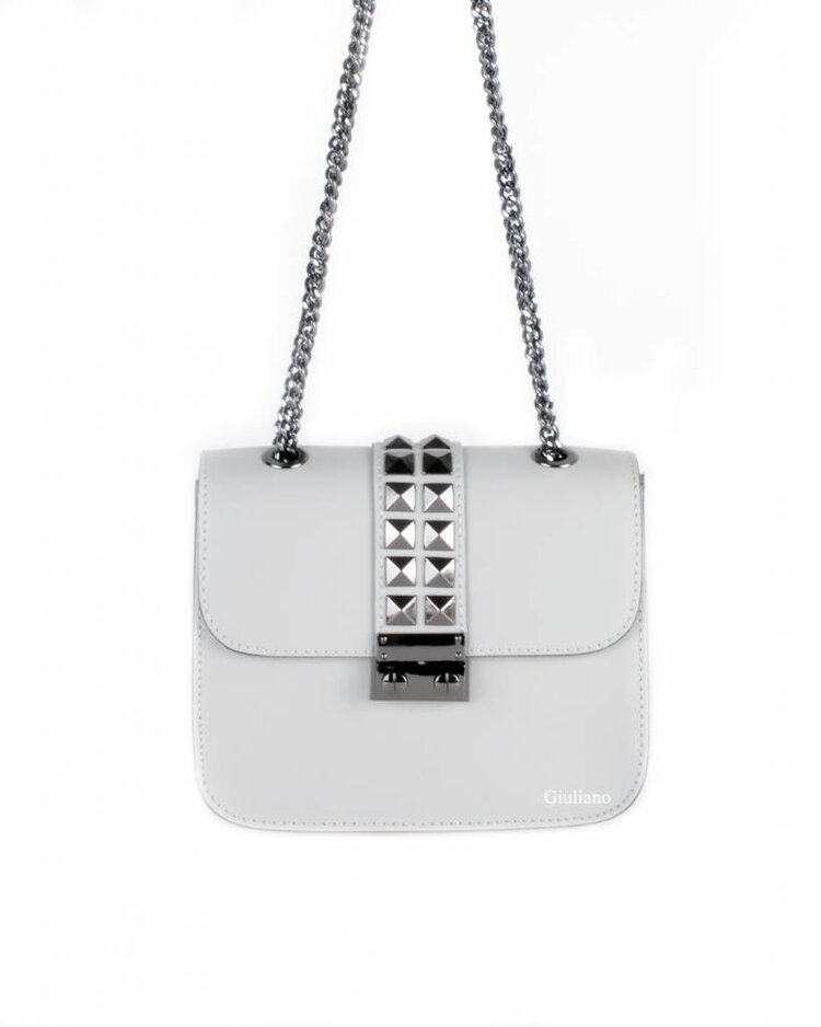 Leather shoulderbag | Studs