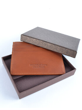 Lederen portemonnee  / pasjeshouder