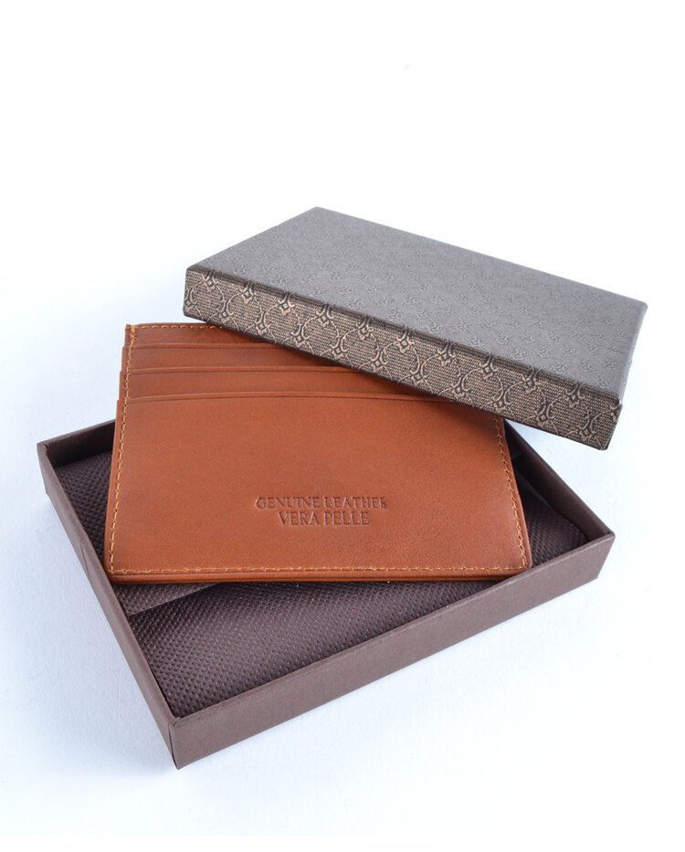 Lederen portemonnee  / pasjeshouder