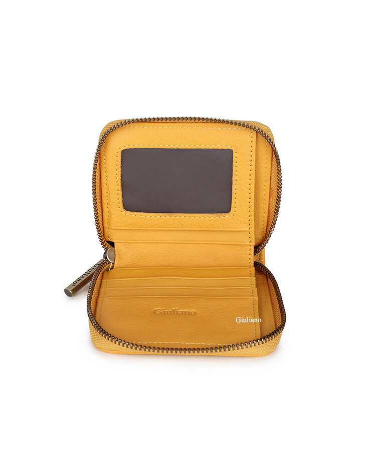 Lederen portemonnee | Gevlochten