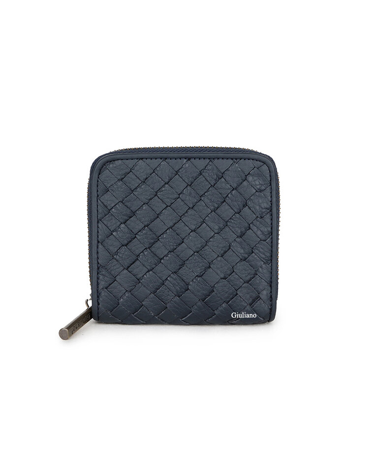 Lederen portemonnee | Gevlochten