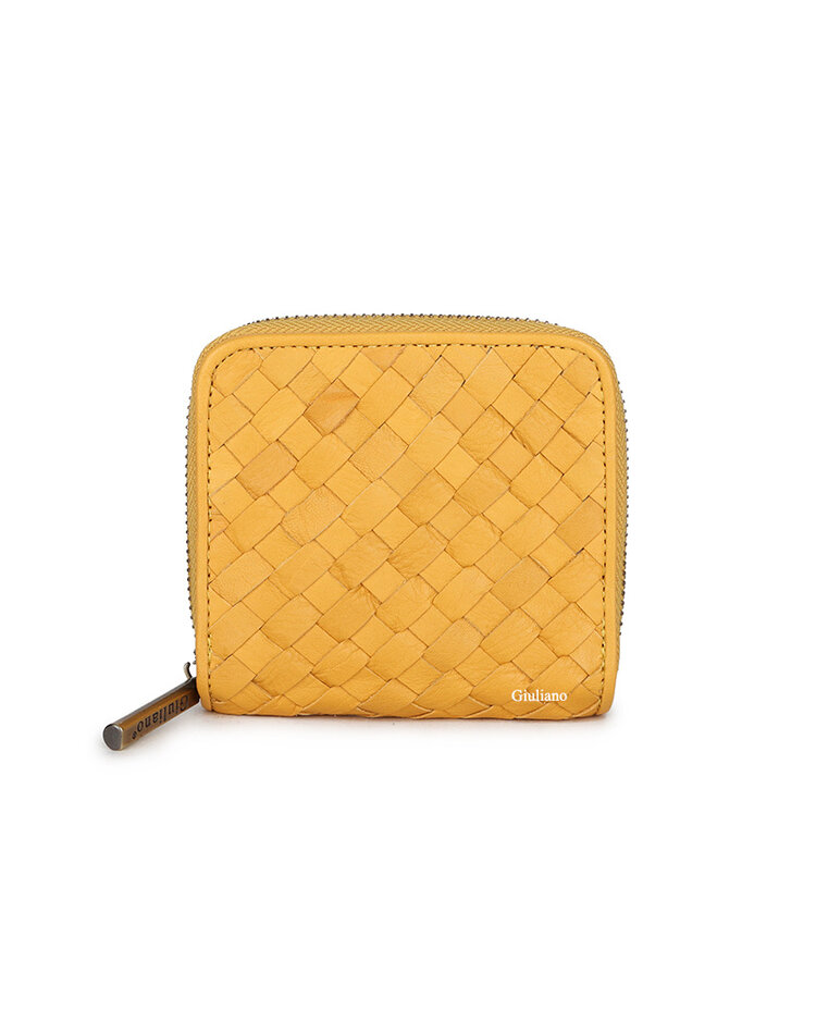 Leather wallet  |braided