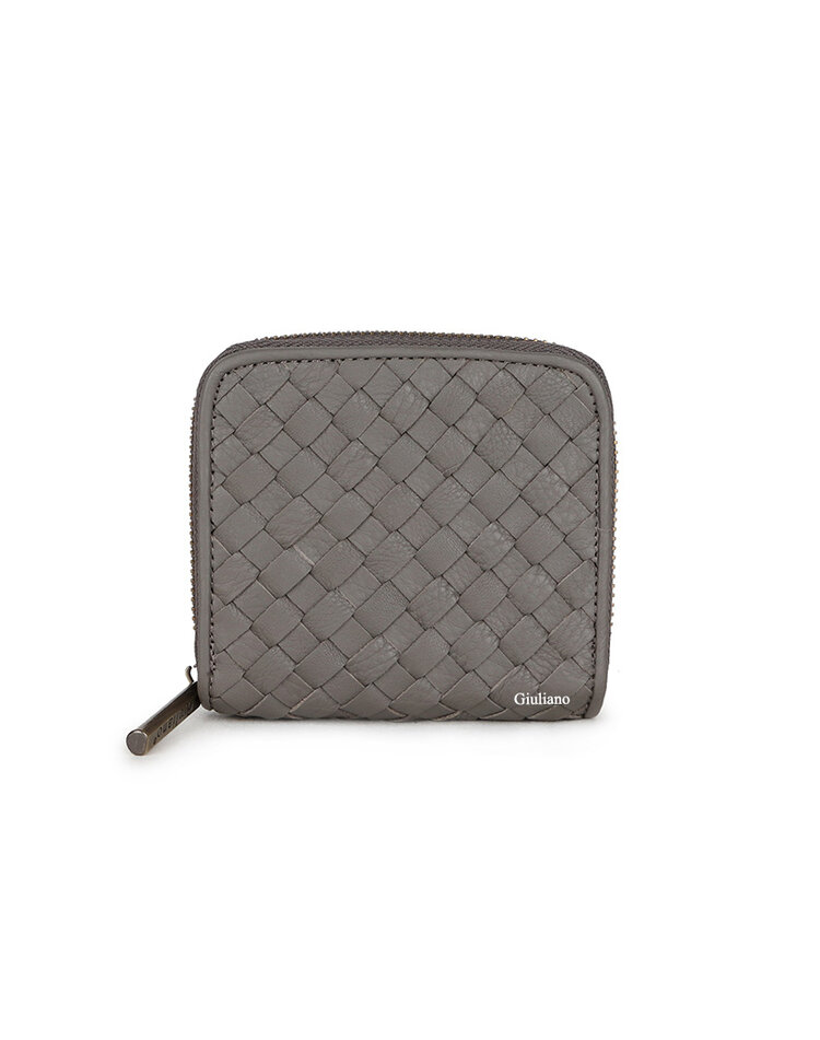 Leather wallet  |braided