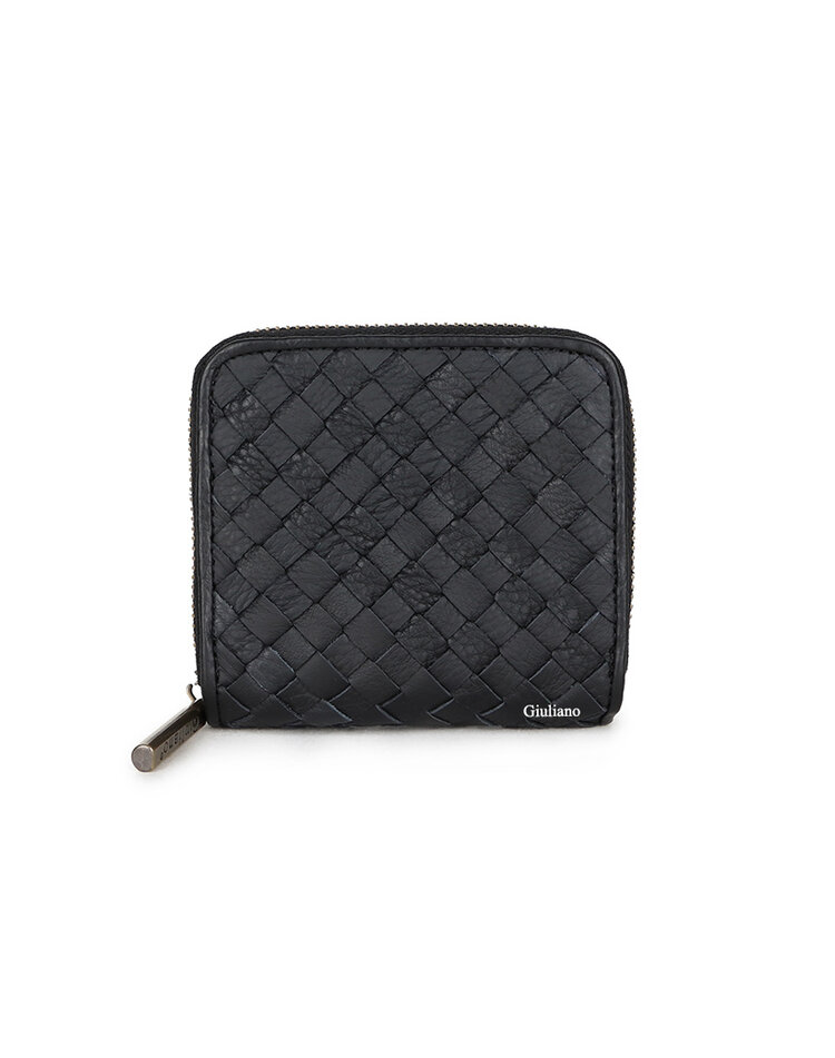Leather wallet  |braided