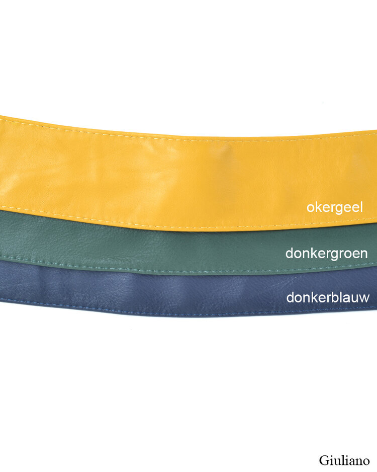 Leather button belt  - Fall