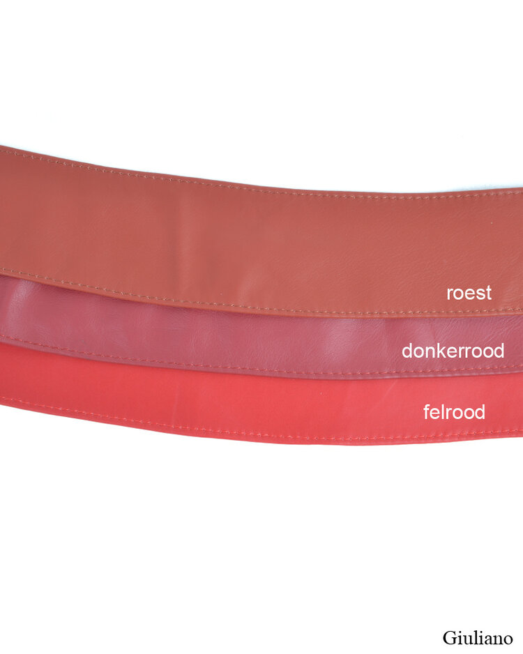 Leather button belt  - Fall