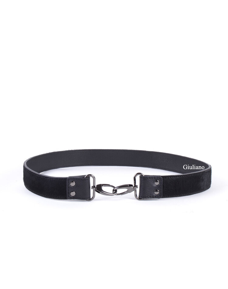 Leather  shoulder strap | Cowhide | Black