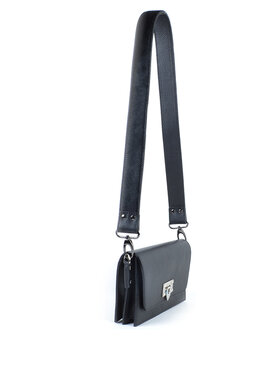 Lederen schouderband | Vacht | Zwart