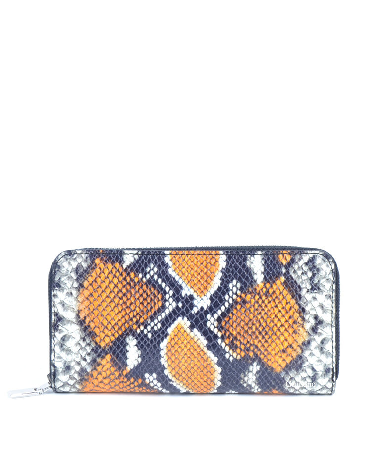 Lederen portemonnee  groot - Slang