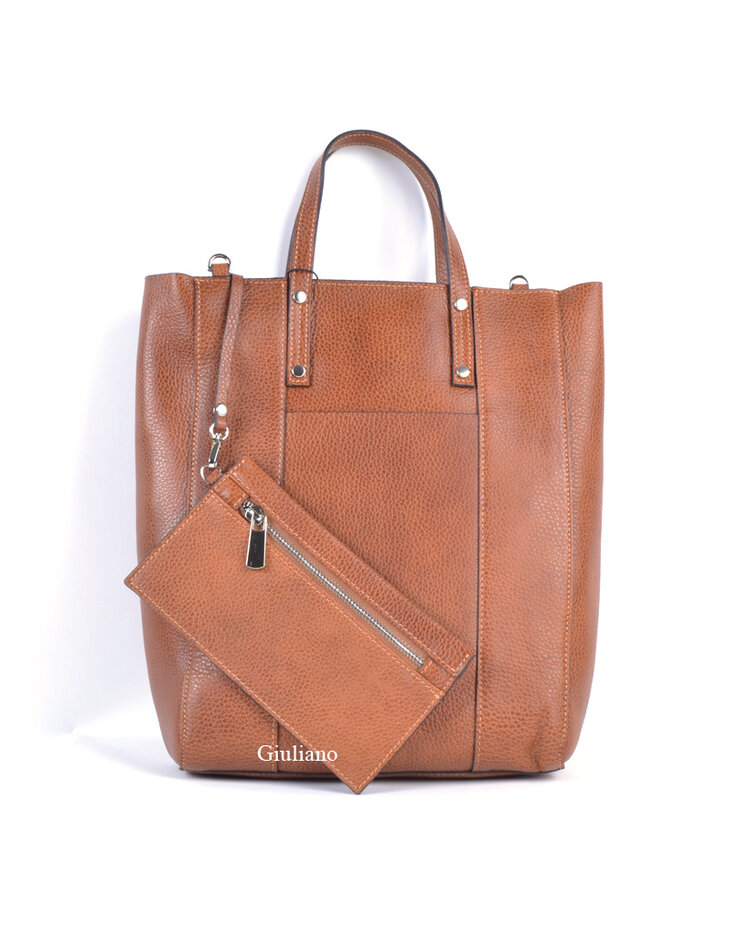 Lederen handtas  | 900043