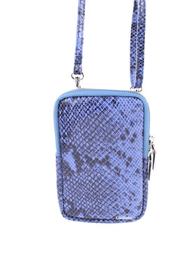Kleine Leder-Schultertasche | Lang - Schlange