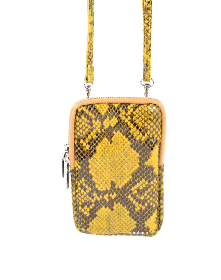 Lederen schoudertasje | Lang -Slang