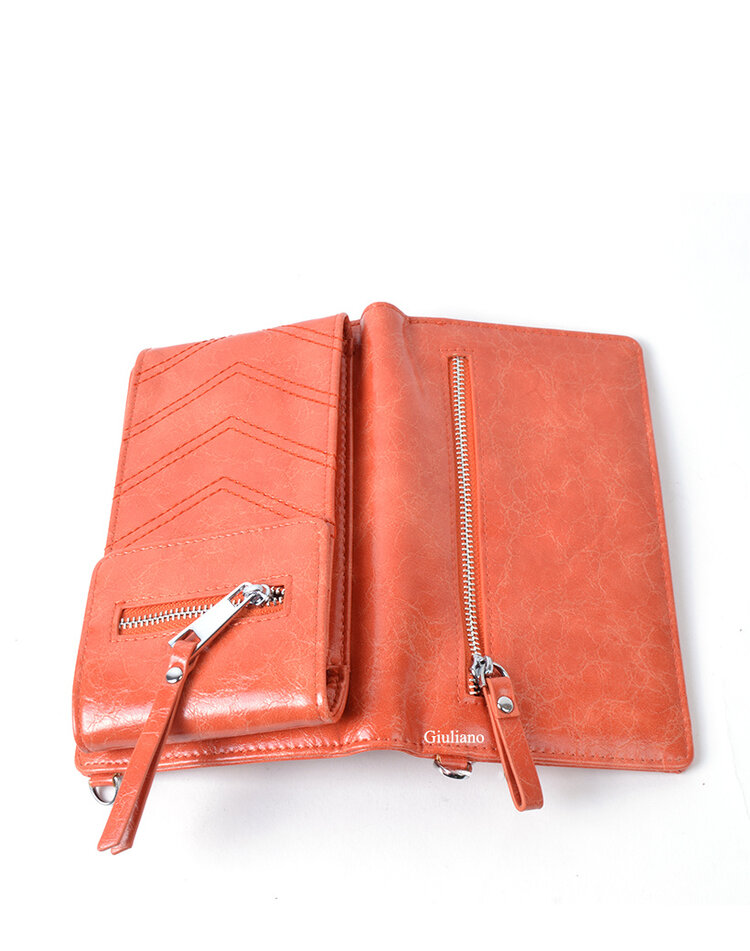 Kunstlederen portemonnee / telefoontasje